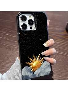 17/16/15 ProMax/14Plus/13Pro/12/11 compatible, funda creativa nueva de color plateado con un gran y lindo agujero. Esta funda ofrece una excelente protección. Con su diseño elegante, es la primera opción de Gee para fundas de regalo de Halloween.CYK195, funda protectora para teléfono - Multicolor - Ver 2