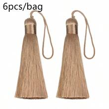 6入組長款涤纶流苏修剪，多彩色，簡單時尚復古風格，適宜製作髮飾和服飾裝飾 - 流蘇 - 查看 21