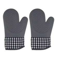 2pcs Silicone Kitchen Gloves, Non-Slip, Perfect For Cooking And Baking - Hand Wash Only. - Multicolor - View 8