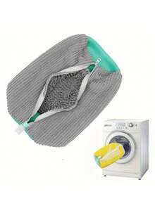 Slouchy Shoe Wash Bag - Durable, Reusable Sports Shoe Cleaning Bag With Soft Brush And Mesh, Anti-Deformation, 4 Color Options, Machine Washable, Laundry Bag | Casual Style | Polyester Bag, Shoe Bag, Sneaker Laundry Protector For Travel, Gym, Dorm, Back To School Essentials, Weekend Getaways, Outdoor Activities, Athletic Shoe Care, Breathable Mesh Ventilation, Easy Maintenance, Lightweight Packable Design, Gift-Ready Holiday Stocking Stuffer For Christmas, Thanksgiving Host Prep, Halloween Costume Accessory, Post-Workout Odor Control, Shoe Storage Organizer For Closet, Lint-Resistant, Protects Shape During Wash Cycles, Ideal For Sneakerheads, Runners, Sports Teams, Everyday Casual Footwear Care - Multicolor - View 11