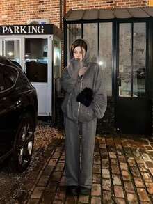 Women Two-Piece Outfits - Grey - View 3