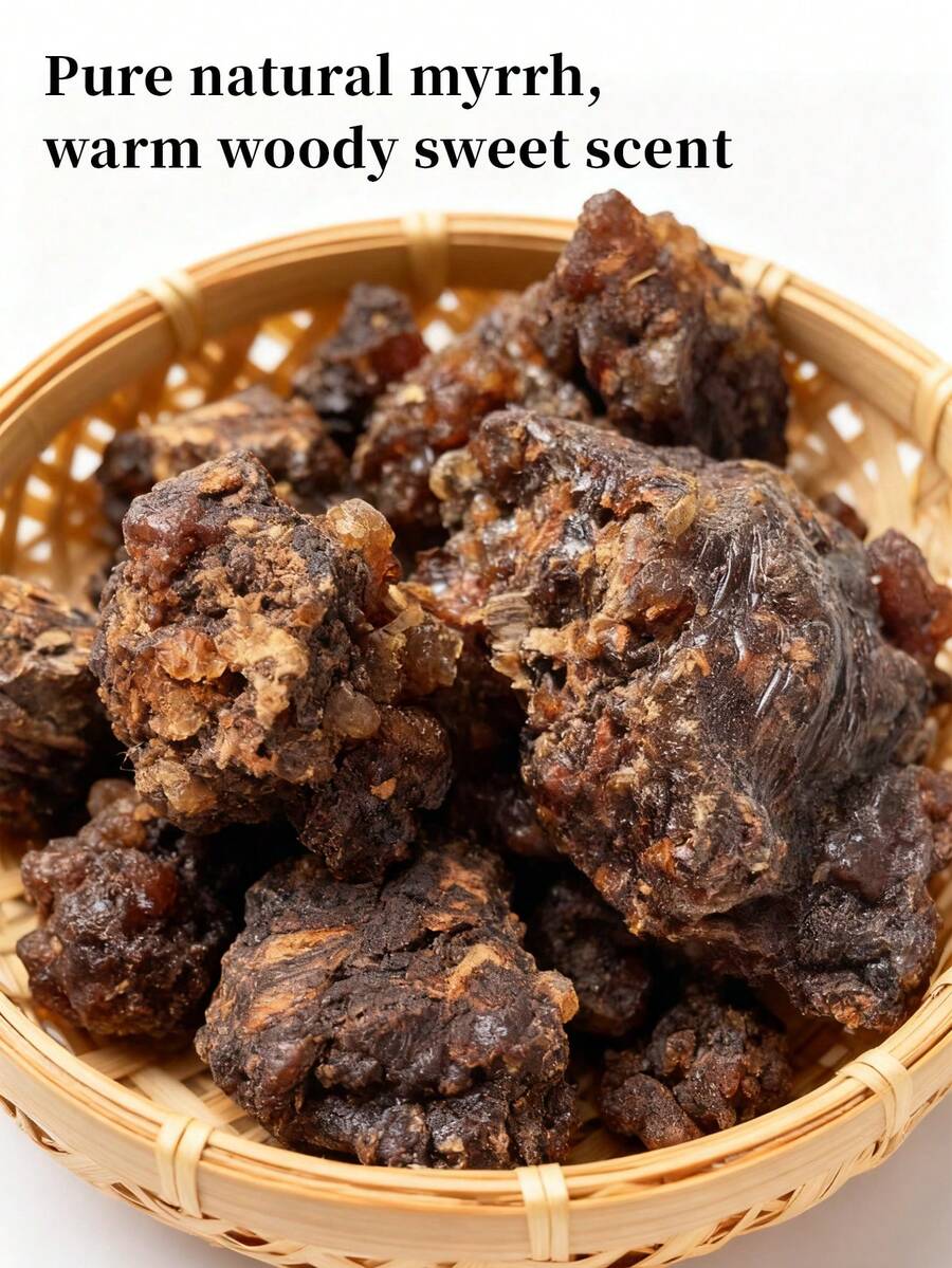 15克/60克/100克天然乳香，优质乳香树脂，持久留香，清新香薰，适用于香薰、瑜伽、冥想、卧室等场合。 - 沒藥 - 查看 1
