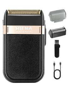 HIENA 3 Piecesmen's Hairdressing, Beauty, And Trimming Tool Set Includes 2 Professional Wireless Electric Blue Scissors And An Electric Shaver. It Supports USB Fast Charging And LED Battery Display. Long Lasting Battery, Beautifully Packaged, Is An Ideal Personal Cleaning Tool, Suitable As A Gift For Family And Friends - Blue - View 5