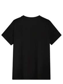 Men'S Casual Athletic T-Shirt - "DAKINE" Print, Short Sleeve Crew Neck, Lightweight Polyester, Summer Outdoor Wear For Men, Casual Summer Wear | Graphic Tee | Knit Construction, Workout Shirts - màu đen - Xem 2