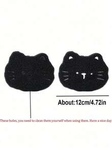 2/4件装宠物毛发去除器，适用于衣物晾晒，可重复使用，非电动除毛器，减少褶皱，节省晾晒时间，可爱小熊造型，轻松去除洗衣机绒毛和宠物毛发，衣物清洁剂，清洁用品，轻松去除毛发和清洁用品 - 黑色 - 查看 7