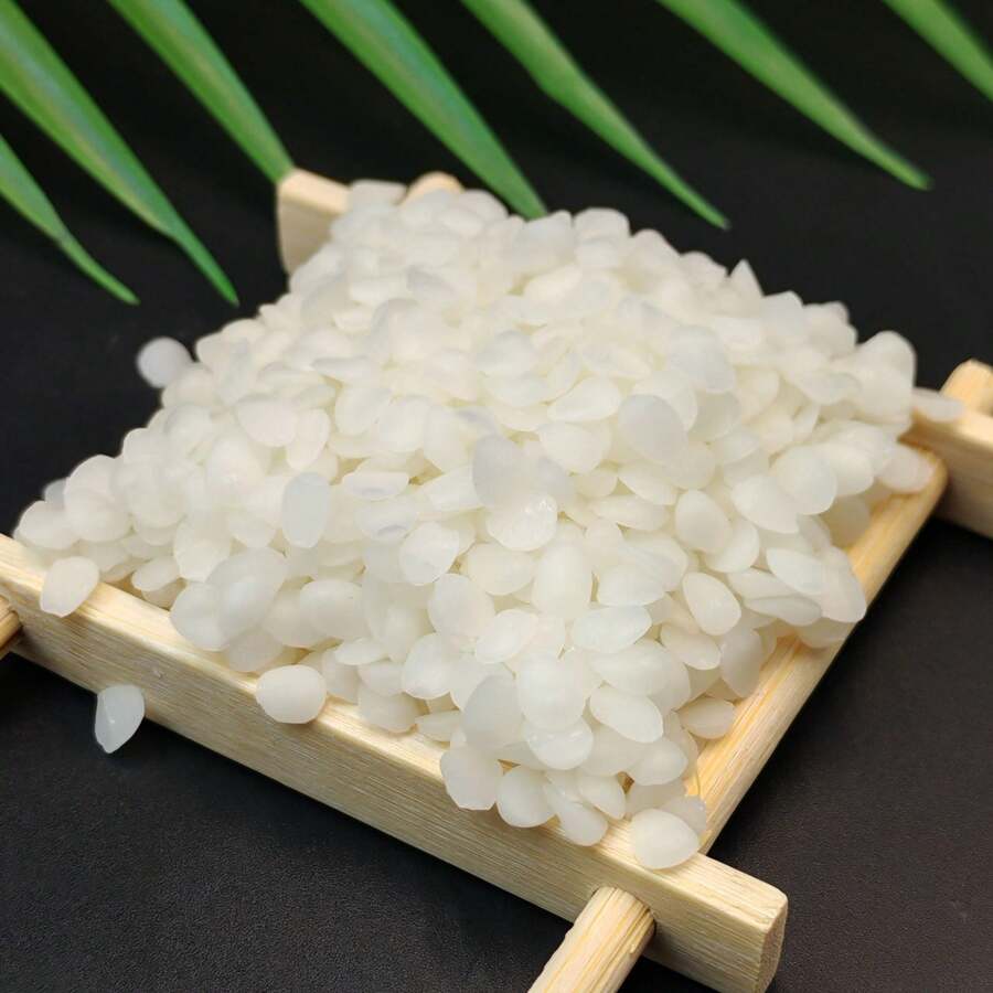 200克/500克/1000克，优质天然大豆蜡，颗粒状香氛蜡烛原料，100%无添加剂。适用于DIY蜡烛制作和香氛蜡烛罐制作。 - 白色 - 查看 1