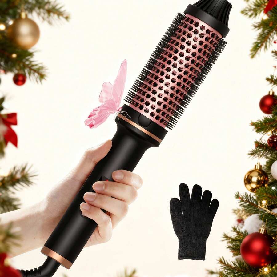 UKLISS Multi-Functional Electric Curling Hair Brush, Ceramic Heating Hair Styler