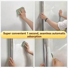 1 Roll Transparent Tabletop Protection Film, Waterproof, Oil-Resistant, Heat-Resistant (450°F), Self-Adhesive Cover Suitable For Kitchen, Cabinets, Tables, Furniture And Marble Surfaces - Multicolor - View 10