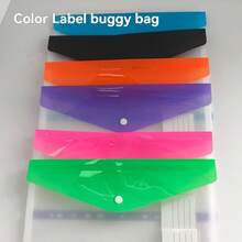 Horizontal 11-Hole PP Plastic A4 Snap Button Clear File Folder, Transparent Document Bag, Plastic File Folder, Office Supplies For Collecting, Organizing And Archiving Documents And Materials - Multicolor - View 9