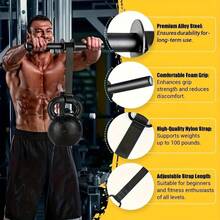 1pc Iron Forearm & Wrist Strengthener - Muscle Training Bar For Fitness | Universal Fit, No Power Required