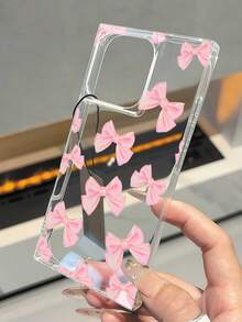 JKA Pink Bow Pattern Phone Case Compatible With Iphone Phone17promax/17pro/17Air/17/16promax/16/16pro/16plus/15/15pro/15promax/12/13/14promax/Xs/Xr/12pro/12promax/13pro/13promax/14pro/14promax/14plus Fashionable And Attractive. It Is The Best Choice As A Gift For Friends - 無色 - 查看 5