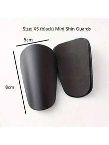 1 par de espinilleras de fútbol mini resistentes al desgaste y con absorción de impactos, protector de pierna ligero y portátil para entrenamiento de fútbol, espinillera mini, regalo de Año Nuevo, color aleatorio - Multicolor - Ver 2