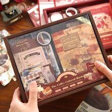 Kit Aesthetic de Papelería – 100+ Piezas con Papeles Decorativos, Tarjetas y Stickers - Verde Set Botánico - Ver 2