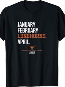 Texas Longhorns Basketball_ 2025 March Madness Month - NCAA T-Shirt - màu đen - Xem 1