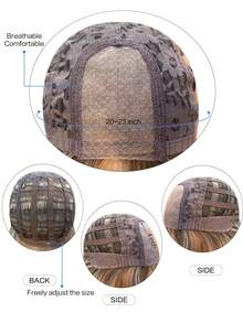 额头蕾丝 4 * 1，额头蕾丝卷发假发，多色卷发假发，30 英尺长，自然逼真，适合日常佩戴。 - 彩色 - 查看 9