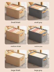 New Thickened Fabric & Steel Frame Storage Basket, Clothing & Miscellaneous Items Organizer