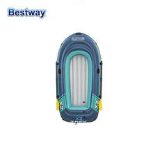 Bestway 61153 Double-Person Inflatable Float - Made Of Durable PVC Material, Comes In A Set, With Large Buoyancy And Stability, Suitable For Beach Fishing And Drifting. - Grey - View 8