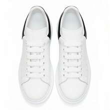 Tênis Masculino Casual Premium Design Moderno - Branco e Preto - Visão 2