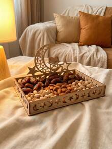 1pc Creative Ramadan Tray, Eid Decoration, Dining Table Decor, Ramadan Tray, Home & Garden Platter | Greeting Cards & Party Supplies | Party Decorations