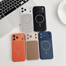 Leather Texture Phone Protective Case Compatible With Iphone 13, 13 Pro Max, 14, 14 Pro Max, 15, 15 Pro Max, 16, 16 Pro Max, 17, 17 Pro Max, 17 Pro - Silver - View 2