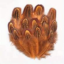 30 Pieces/Handmade Fabric Artificial Simulation Feathers -2-3 Inches Large Elegant Decoration Craft Simulation Feathers, Including Bright Pink, Purple, Green, Gold, Brown, Black, White, Orange, Yellow, Red, Blue, Blue-Green, Lavender, Peach, Beige, Gray, Navy Blue, Chestnut And Other Colors - Suitable For Wedding, Halloween, Birthday Party Decoration, DIY Handicrafts, Clothing Activities - Exquisite Patterns And Natural Textures Of Feather Decoration Sets, Feather Decorations, Feather Accessories, Etc - Hoa - Xem 10