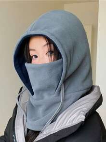 1顶秋冬保暖针织拉法帽，多种颜色可选，可水洗，面料柔软，复古波西米亚休闲街头优雅风格，可折叠设计方便收纳，适合日常通勤、户外活动和旅行，舒适厚实保暖，女士款 - MM1909 - 查看 4