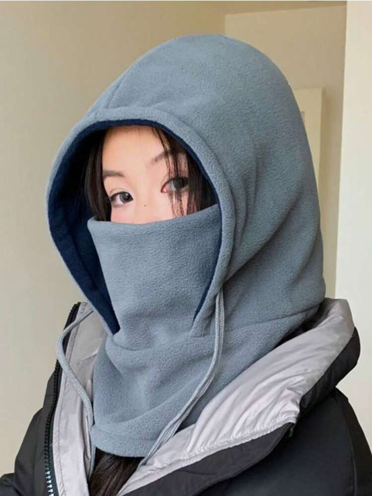 1顶秋冬保暖针织拉法帽，多种颜色可选，可水洗，面料柔软，复古波西米亚休闲街头优雅风格，可折叠设计方便收纳，适合日常通勤、户外活动和旅行，舒适厚实保暖，女士款 - MM1909 - 查看 4