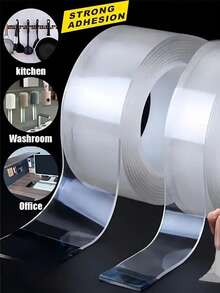Double Sided Nano Tape - A Strong And Reusable Plastic Adhesive Suitable For Metal, Plastic, Wood, And Fabric - Used For Multi-Faceted Bonding Of DIY Crafts, Temporary Repairs, And Decorations, Suitable For Home, Office, And Back To School Applications