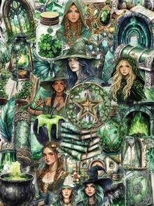 50 pièces Autocollants de la série magique de la forêt sombre, convenant aux coques de téléphone asymétriques, aux ordinateurs portables, aux bouteilles d'eau, aux scrapbooks, aux cahiers - Pack d'autocollants décoratifs uniques, autocollants colorés à usage unique pour le collage DIY - Multicolore - Voir 3