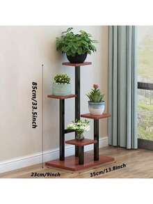 3层/5层室内植物架，花架锻铁架，适用于室内客厅、阳台等场所，节省空间，多层锻铁花盆架展示架，适用于客厅、露台和阳台。 - 彩色 - 查看 16