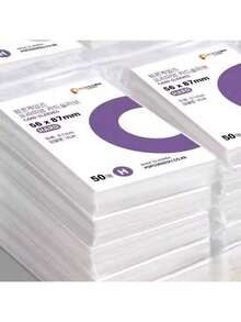 56*87 Mm Transparent HD Photo Popcorn Purple Card Holder, 5 Packs*50 Sheets Set, New Year Back-To-School Essential, Student Gu-Card & Journal Organizer