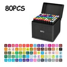 12-262 Colors Alcohol-Based Markers, Vibrant & Long-Lasting, Suitable For Coloring Art, Adult Coloring Books, Chisel Tip, Halloween/Thanksgiving/Christmas Gifts, For Painting, Sketching, Comic Design, School Supplies - Multicolor - View 16