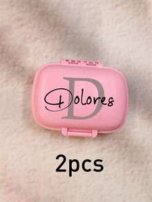 LICVIC Hộp đựng thuốc in tên theo yêu cầu, Hộp đựng thuốc du lịch cá nhân hóa, Túi đựng thuốc in chữ cái đầu theo yêu cầu, Ví đựng thuốc có thể tùy chỉnh, Hộp đựng thuốc, Hộp đựng thuốc dễ thương, Quà tặng sinh nhật, Quà tặng Ngày của Cha, Nhỏ gọn, Chống thấm nước và chống ẩm, Du lịch, Cắm trại, Hoạt động ngoài trời, Quà tặng cho bạn bè, Mẹ, Cha, Ông bà - Nhiều màu - Xem 12