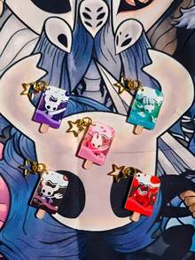 1PC Hollow Knight Acrylic Ice Pop Keychain, Keyring, Pendant, Backpack Decoration - Multicolor - View 7