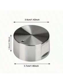 2pcs 6mm Aluminum Alloy Gas Stove Knobs - Durable Metal Kitchen Cooktop Burner Control With Textured Handle, Easy To Operate, Fit Most Grills And Ovens, Stove Top Protector - Multicolor - View 3