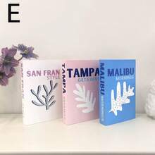 3pcs Faux Book Decor, Luxury Decorative Books, Living Room Decor, Home Decor, Coffee Table Books, Modern Stylish Decorative Books, Stackable Display Books, Hotel Decor, Gifts - Multicolor - View 7