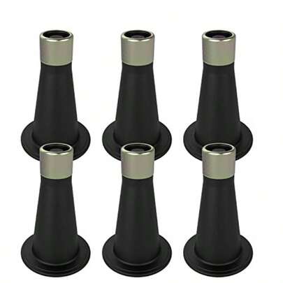 6 piezas Patas de cama SLAW para reemplazar ruedas, elevadores para marco de cama para evitar deslizamiento, reforzados de plástico, se ajustan a un pie de cama estándar