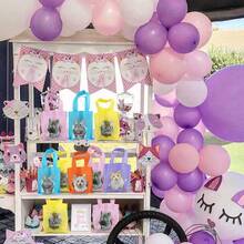 D20 PCS Cat Party Favor Bags Birthday Party Plies Pet Goodie Bags For Cat Theme Birthday Party Classroom Baby Shower Plies - 彩色 - 查看 6