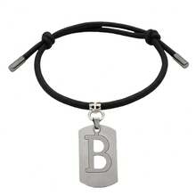 1 pièce Collier réglable pour chien de compagnie avec 26 charms de lettres majuscules, accessoire de décoration de nom de compagnie de mode, convient aux chiens petits/moyens/grands pour l'intérieur et l'extérieur - Multicolore - Voir 13