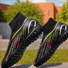 Zapatos de Fútbol para Hombre Botas de Fútbol Profesional Juego Futsal Entrenamiento al por Mayor Cómodos TF de Alta Calidad Antideslizantes Zapatos para Exteriores - Himmel Blau - Ver 5
