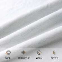 Retro Sonices Golden Rings Super Soft Blanket Plush Throw Blanket Fluffy Bedroom Flannel Bedspread Sofa Bed Cover3 - 白色 - 查看 2