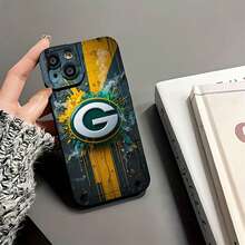 Funda con el logotipo de Los Angeles Rams, compatible con teléfonos ,  17,  16 Pro Max,  15 Pro Max,  13 y  12. Fabricada en TPU, ofrece protección contra golpes y caídas. Perfecta para aficionados al deporte, amigos, familiares, regalos para el día del partido y para celebrar la temporada de fútbol americano. - Negro - Ver 5