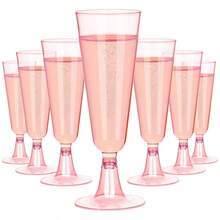 10个可重复使用的透明香槟杯，适用于派对、婚礼、庆典、婚庆和生日用品，以及家居和派对装饰 - 彩色 - 查看 19