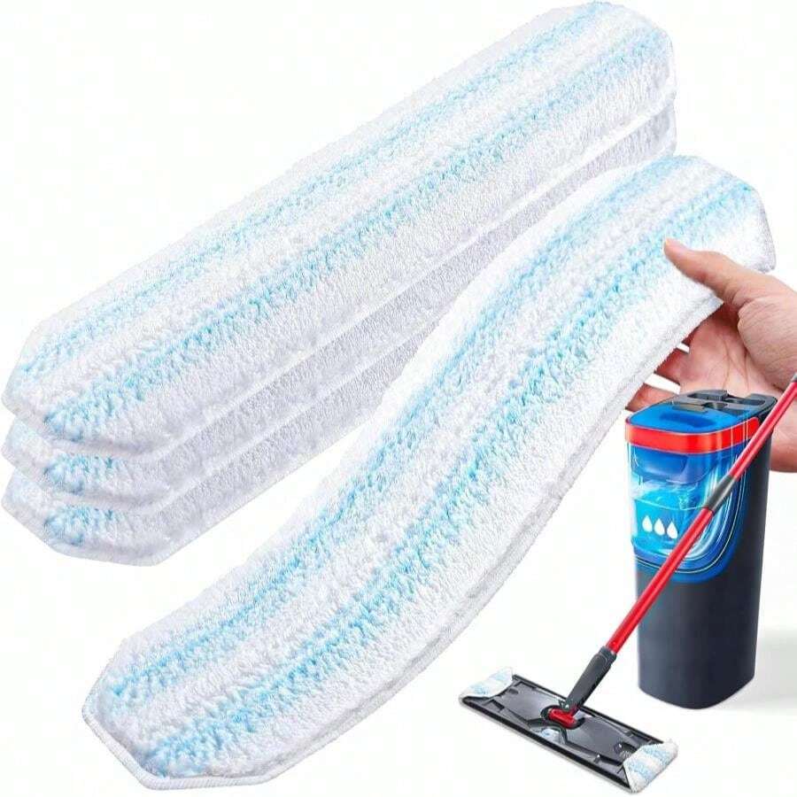 AIR U+ Mop Replacement Pads For O Cedar H2prO Flat Mop System, 2 Pack Mop Pads, Machine Washable Reusable Microfiber Mop Heads Replacements For O-Cedar H2Pro Refills Clean For All Floors Types - Màu B - Xem 1