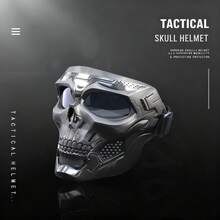 Tactical Skull Helmet Mask & Riding Goggles For Off-Road Motorcycles, Harley & Motocross - Windproof, Dustproof Protective Eyewear