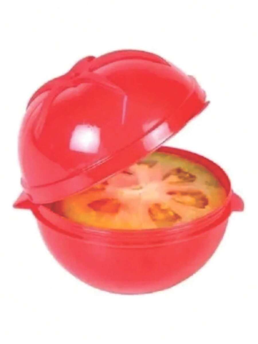 Porta Metade Tomate Vermelho Plasutil Vermelho - Vermelho - Visão 1