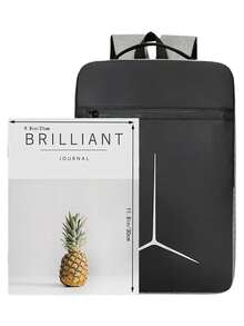 Men's Laptop Backpack - Oxford Fabric Material, Reflective Geometric Pattern Design, Multiple Compartments And Thickened Shoulder Strap, Essential For Business Travel And Commuting - Yellow, Ideal Birthday/Christmas Gift, Commuter Bag | Durable Zipper Compartments, High Quality - Multicolor - View 4