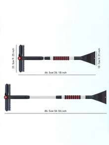 1pc Car Snow Shovel, Detachable Multi-Function Snow Brush, Ice Scraper, Winter Snow Removal Tool