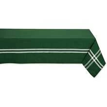 DII 100% algodón, Lavable a máquina, Mantel Individual a Rayas francesas para cenas, Verano y picnics Aire Libre, Nautical Blue Stripes, Tablecloth - 60 x 84, 1(264.2 x 152.4 cm (Rectangular) Verde bálsamo) - Multicolor - Ver 2