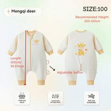 2.0 Tog Infant/Toddler Thick Warm Sleeping Bag, Long Sleeve, Suitable For Autumn/Winter